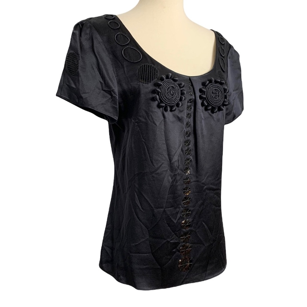 Adam by Adam Lippes black silk blouse, 8